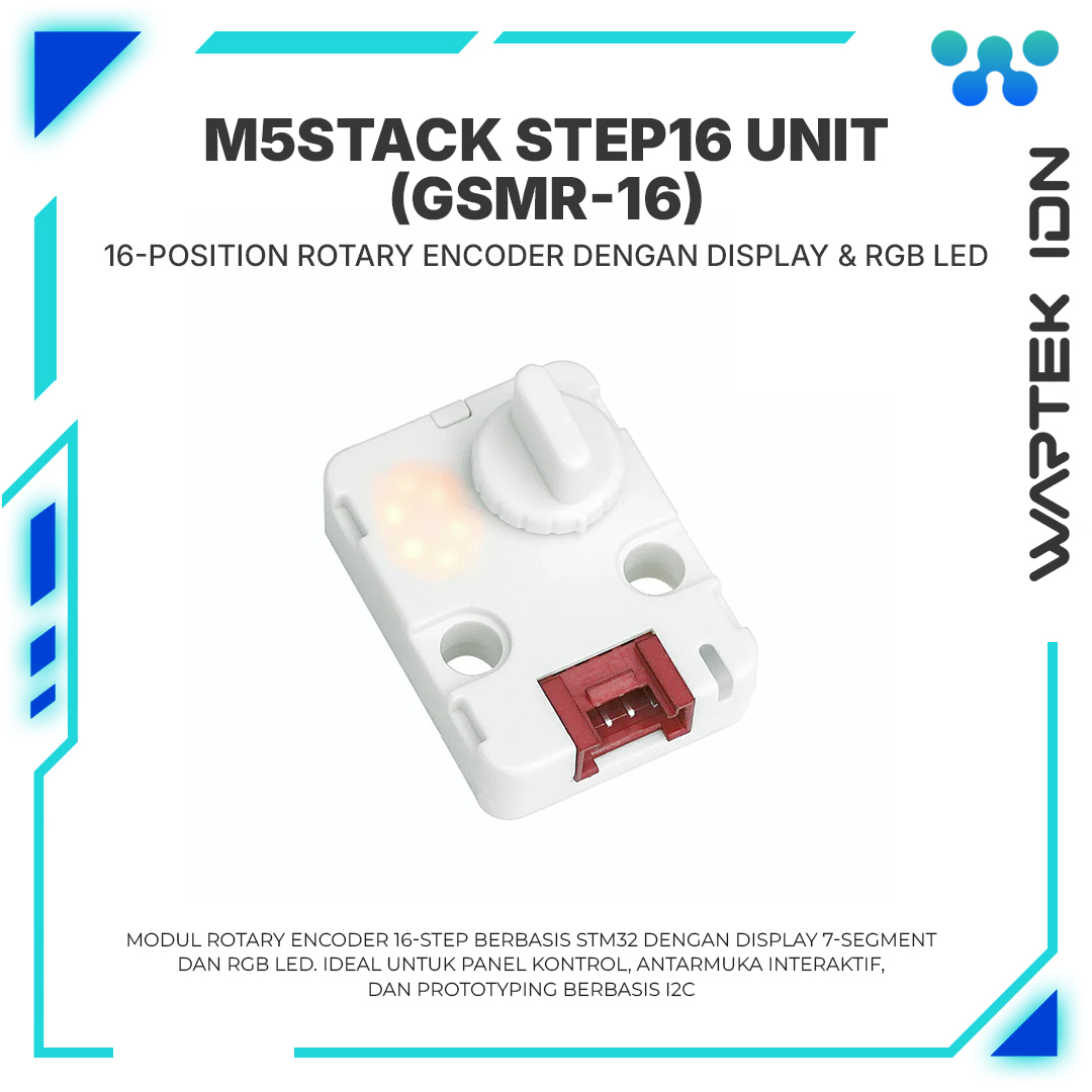 M5Stack Step16 Unit with 16-bit Rotary Encoder (GSMR-16)